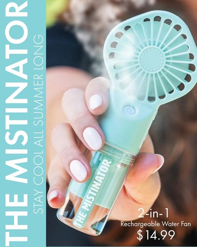 Modern Monkey The Mistinator 2-in-1 Rechargeable Water Fan,MMRF24