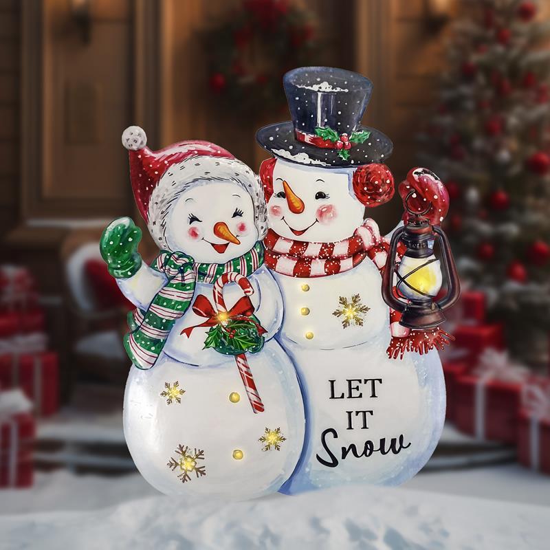 23" Let it Snow Snowman Yard Stake,74736-C