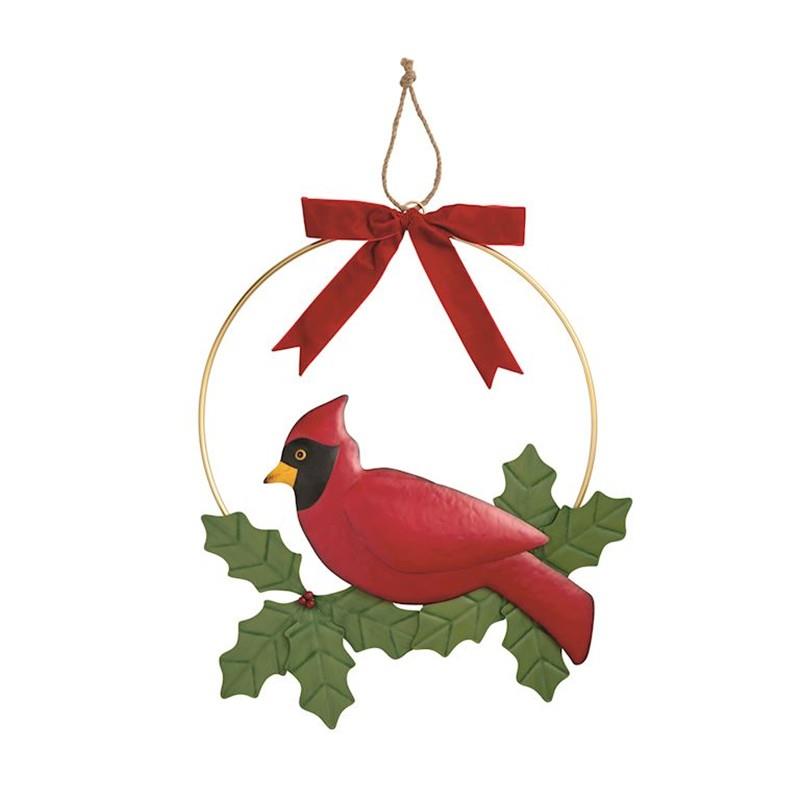 Cardinal Tin Door Hanger,Mud Pie,40060140