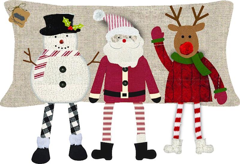 Christmas Dangle Leg Pillow,Mud Pie,41601119