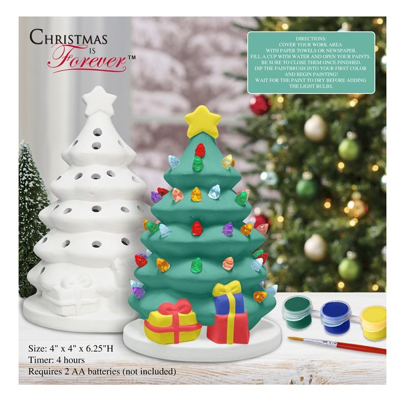 Paint Your Own Light Up Christmas Tree Kit,75084-C