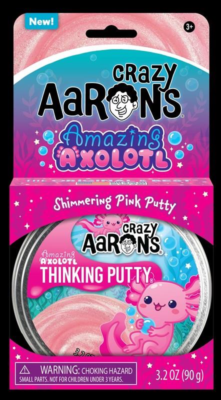 Amazing Axolotl - Full Size 4' Thinking Putty Tin,Crazy Aaron's,AX020