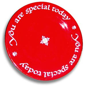 "You are Special Today" Red Plate,1903